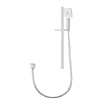 3 Functions Square Chrome Hand held Shower Set With Rail