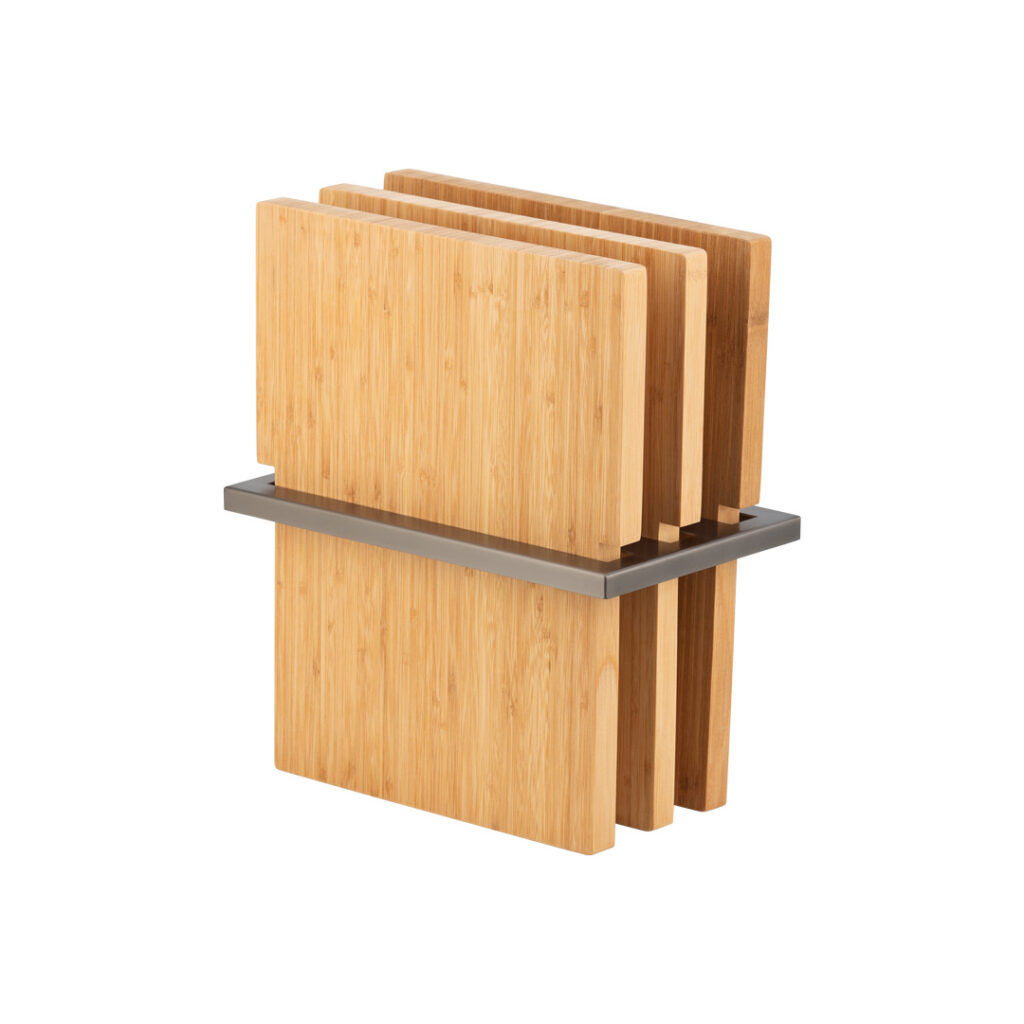 3-Piece Chopping Board Set - Entertainer Series - Brushed Gunmetal