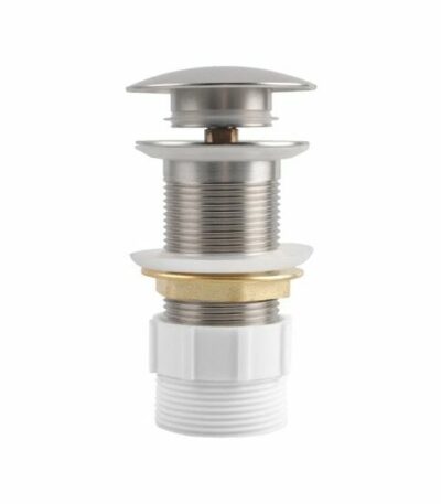 32/40mm Solid Brass Basin Mushroom Pop Up Waste - Chrome - NO Overflow | PU-CH1M (CH003.PUW)