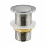32/40mm Solid Brass Basin Pop Up Waste - Brushed Nickel - NO Overflow  | PU-BN1 (PW02.05)