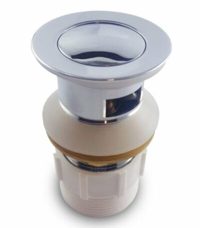 32/40mm Solid Brass Basin Pop Up Waste - Chrome - Overflow  | PUO-CH1 (CH001.PUW)