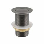 32/40mm Solid Brass Basin Pop Up Waste - Gun Metal Grey - NO Overflow | PU-GM1 (GM002.PUW)