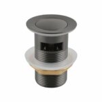 32/40mm Solid Brass Basin Pop Up Waste - Gun Metal Grey - Overflow | PUO-GM1 (GM001.PUW)