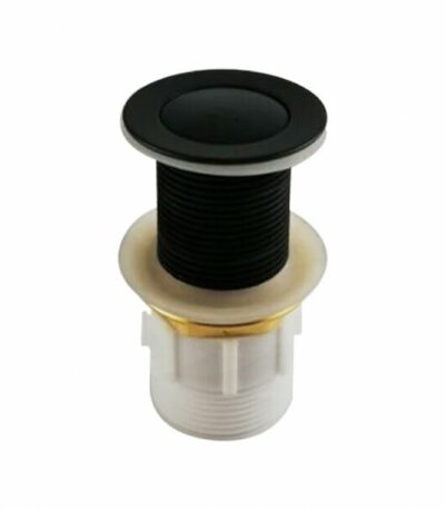 32/40mm Solid Brass Basin Pop Up Waste - Matt Black - NO Overflow | PU-BK1 (OX002.PUW)