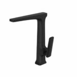 360° Swivel Black Kitchen Sink Mixer Tap | OX1036.KM