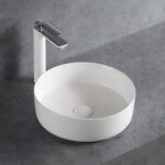 360mm Gloss White Round Above Counter Basin | 360x360x120mm | LXB3636-GW