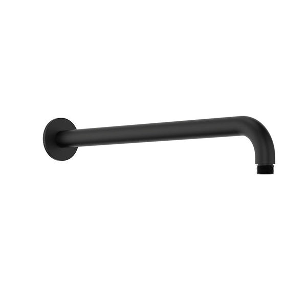 Clark Right Angled Wall Arm 400mm - Matte Black - Image 1