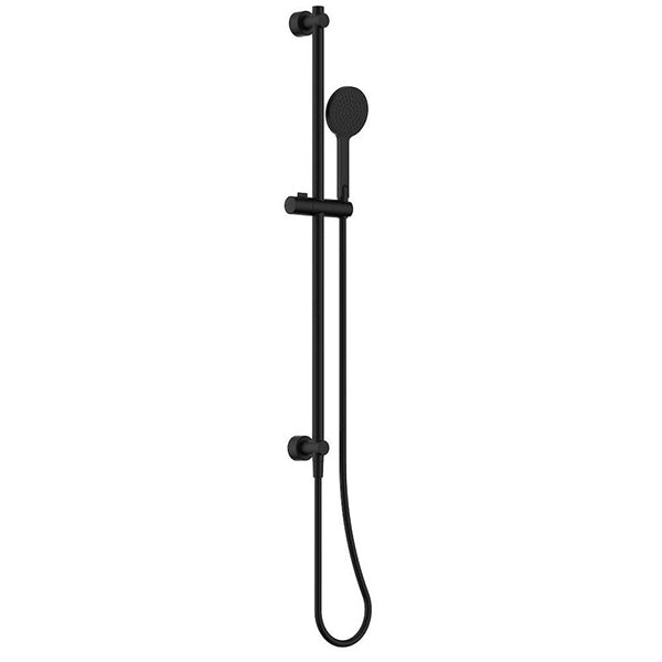 Clark Round Rail Shower (Top Inlet) - Matte Black - Image 1