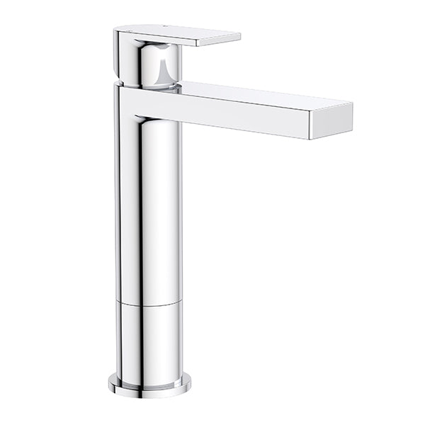 Clark Round Square Tower Basin Mixer - Chrome