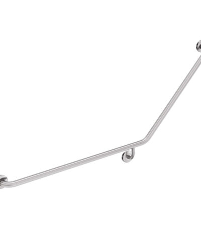 40° Accessible Care Left-Hand Grab Rail, Stainless Steel