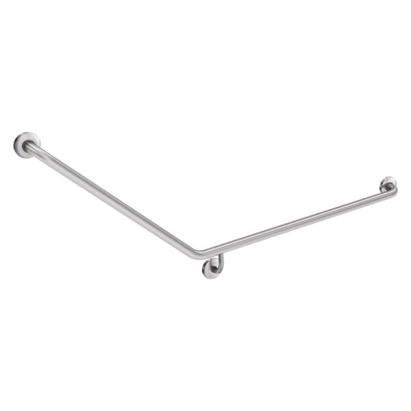 40° Accessible Care Right-Hand Grab Rail, Stainless Steel