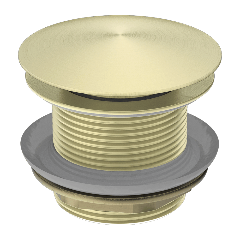 40mm Brushed Gold Solid Brass Mushroom Bathtub Pop Up Waste - NO Overflow | BPU-BG1M
