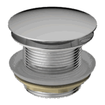40mm Chrome Solid Brass Mushroom Bathtub Pop Up Waste - NO Overflow | BPU-CH1M