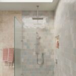ROUND SHOWER DROPPER, 300mm, BRUSHED NICKEL - Image 2