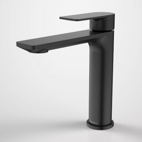 Caroma Urbane II Lead Free Mid Tower Basin Mixer Matte Black - Image 1
