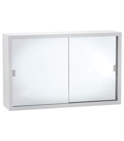 600 Metal Cabinet with Acrylic Mirror Doors