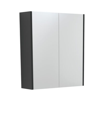 600 Mirror Cabinet with Satin Black Side Panels