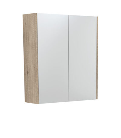 600 Mirror Cabinet with Scandi Oak Side Panels