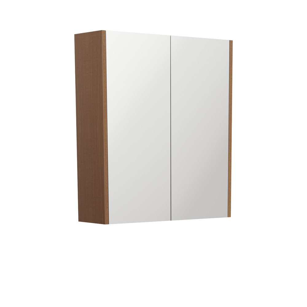 600 Mirror Cabinet with Walnut Side Panels