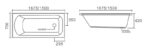 RENO Insert Bath Tub with Tile Lip 1675 - Image 2