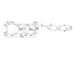 IMPACT DOUBLE BOWL SINK WITH DRAINER Capacity: 2x32L - Image 2