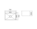 IMPACT UNDERMOUNT SINK Capacity: 56L - Image 2