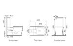 Toilet Pan to suit EXTRACARE Toilet Suite (without seat and pipe) - Image 2