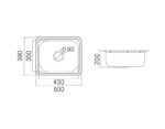 LAVASSA Double 45L Laundry Tub with Optional Bypass - Image 2