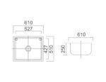 LAVASSA Double 45L Laundry Tub with Optional Bypass - Image 3