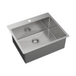 Hana Laundry Sink 50L 1TH Top Mount 590X510X230mm - Image 2