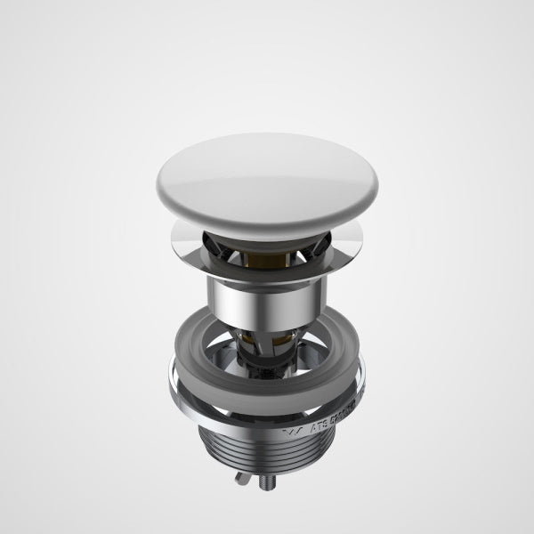 Caroma Urbane II Basin Dome Pop Up Plug & Waste White