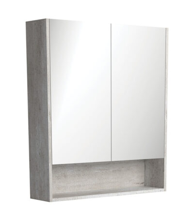 750 Mirror Cabinet with Display Shelf, Industrial