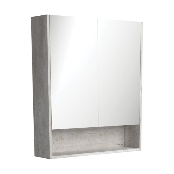 750 Mirror Cabinet with Display Shelf, Industrial