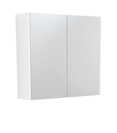750 Mirror Cabinet with Satin White Side Panels