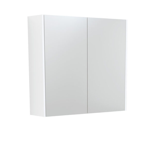 750 Mirror Cabinet with Satin White Side Panels