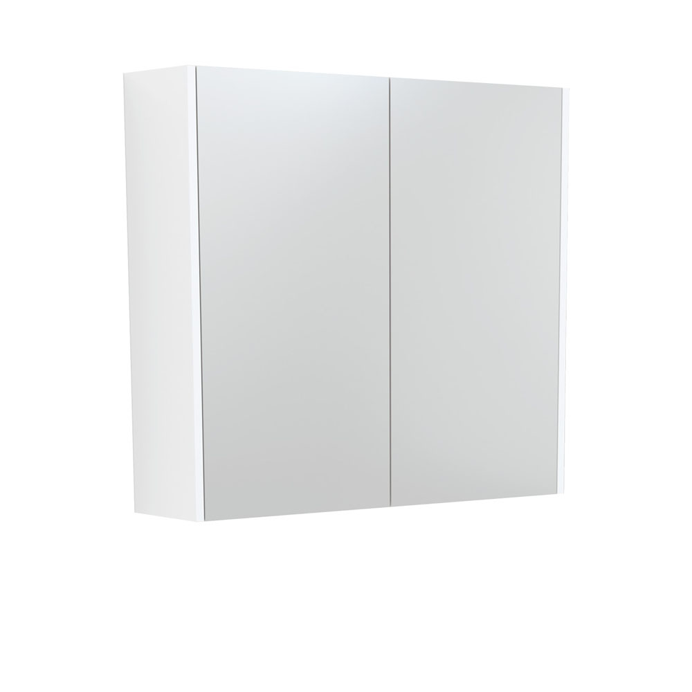 750 Mirror Cabinet with Satin White Side Panels