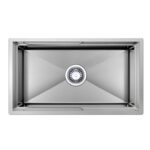 750mm Stainless Steel PINIZ Single Bowl Workstation Kitchen Sink - Slide Lip - Nano Coated 1.2mm Thick Stainless Steel - Anti-Scratch | HG-952307-1829