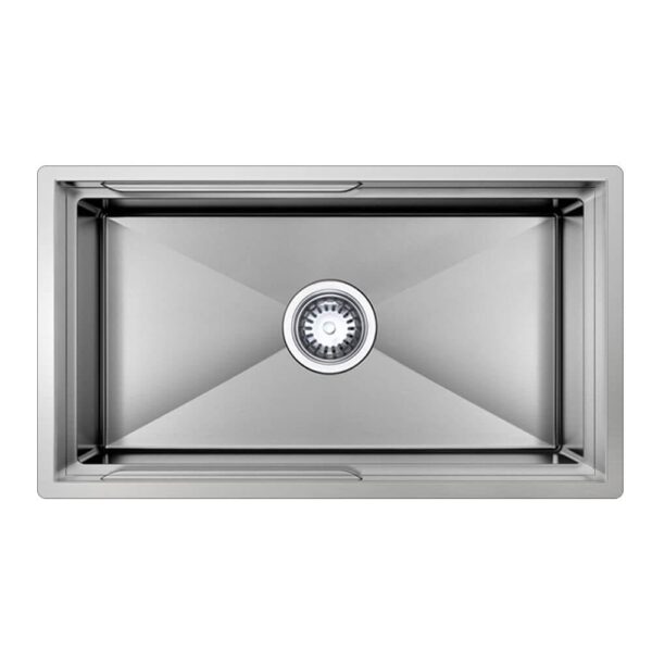 750mm Stainless Steel PINIZ Single Bowl Workstation Kitchen Sink - Slide Lip - Nano Coated 1.2mm Thick Stainless Steel - Anti-Scratch | HG-952307-1829