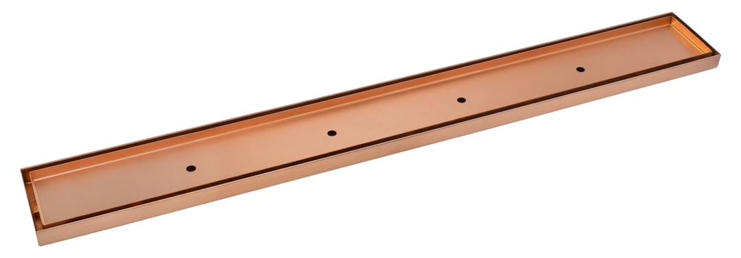 800mm DIY Rose Gold Tile Insert Floor Waste - No Cut | TI-RG-800-DIY