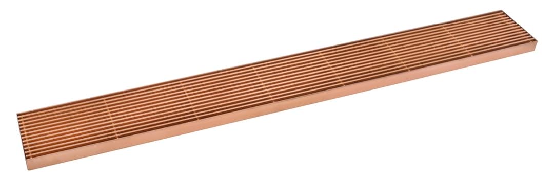 800mm DIY Rose Yellow Gold Grill Floor Waste/Shower Grate | GW-RG-800-DIY