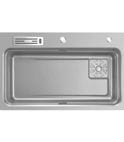 800mm Gun Metal Belle Luxe 2.0 Single Bowl Workstation Kitchen Sink - Dual Step - Nano Coated Stainless Steel Panel - Anti-Scratch | HG-920255-2431