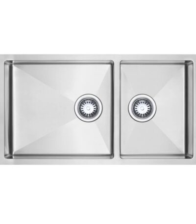 800mm Stainless Steel Nano Coated 1 & 1/2 Bowl Kitchen Sink | HG-953448-1836