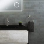 Kaya Hand Towel Rail / Toilet Roll Holder, Gun Metal - Image 2