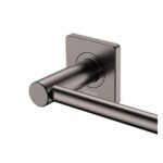 Sansa Single Towel Rail, 900mm, Gun Metal - Image 4