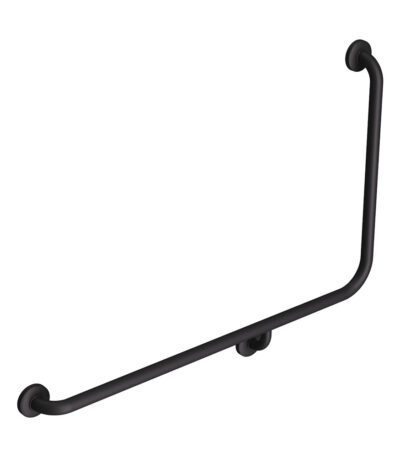 90° Accessible Care Left-Hand Grab Rail, Matte Black