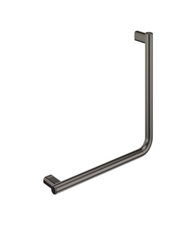 90° Care Slimline Ambulant Care Hand Rail, Gun Metal