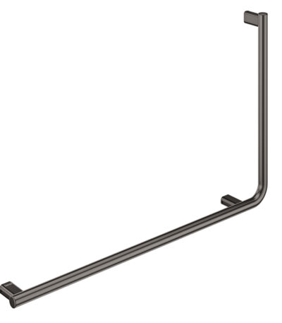 90° Care Slimline Left-Hand Rail, Gun Metal