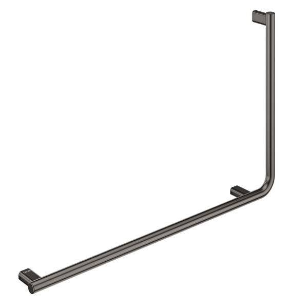 90° Care Slimline Left-Hand Rail, Gun Metal