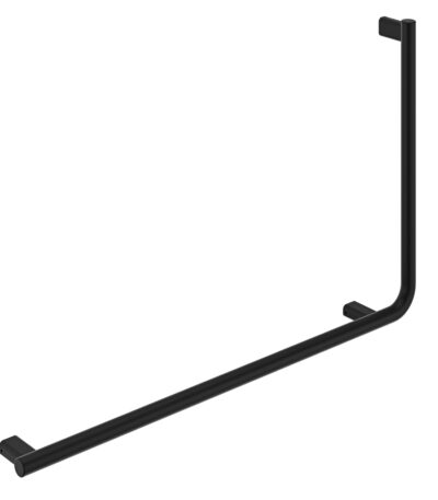 90° Care Slimline Left-Hand Rail, Matte Black