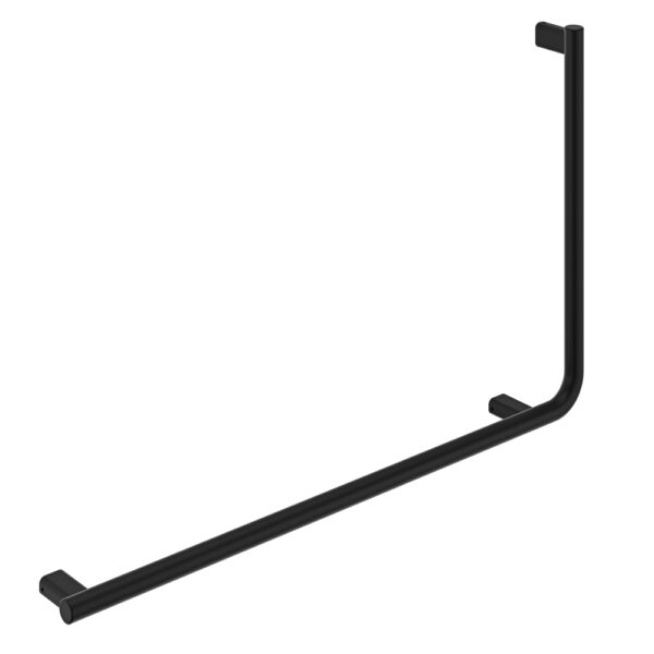 90° Care Slimline Left-Hand Rail, Matte Black